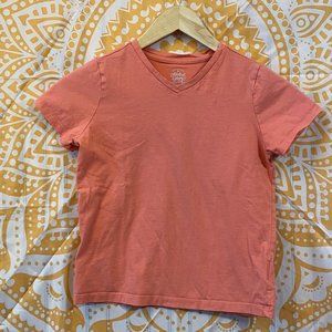 Faded Glory salmon Tee shirt v-neck - girls size LG